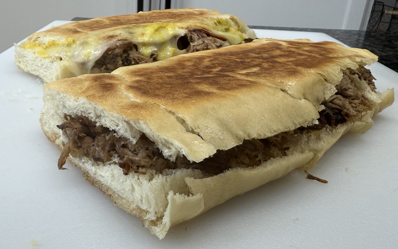 Authentic Cuban sandwich, pressed hot